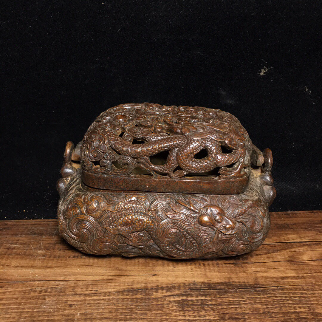 Chinese antique pure copper stove