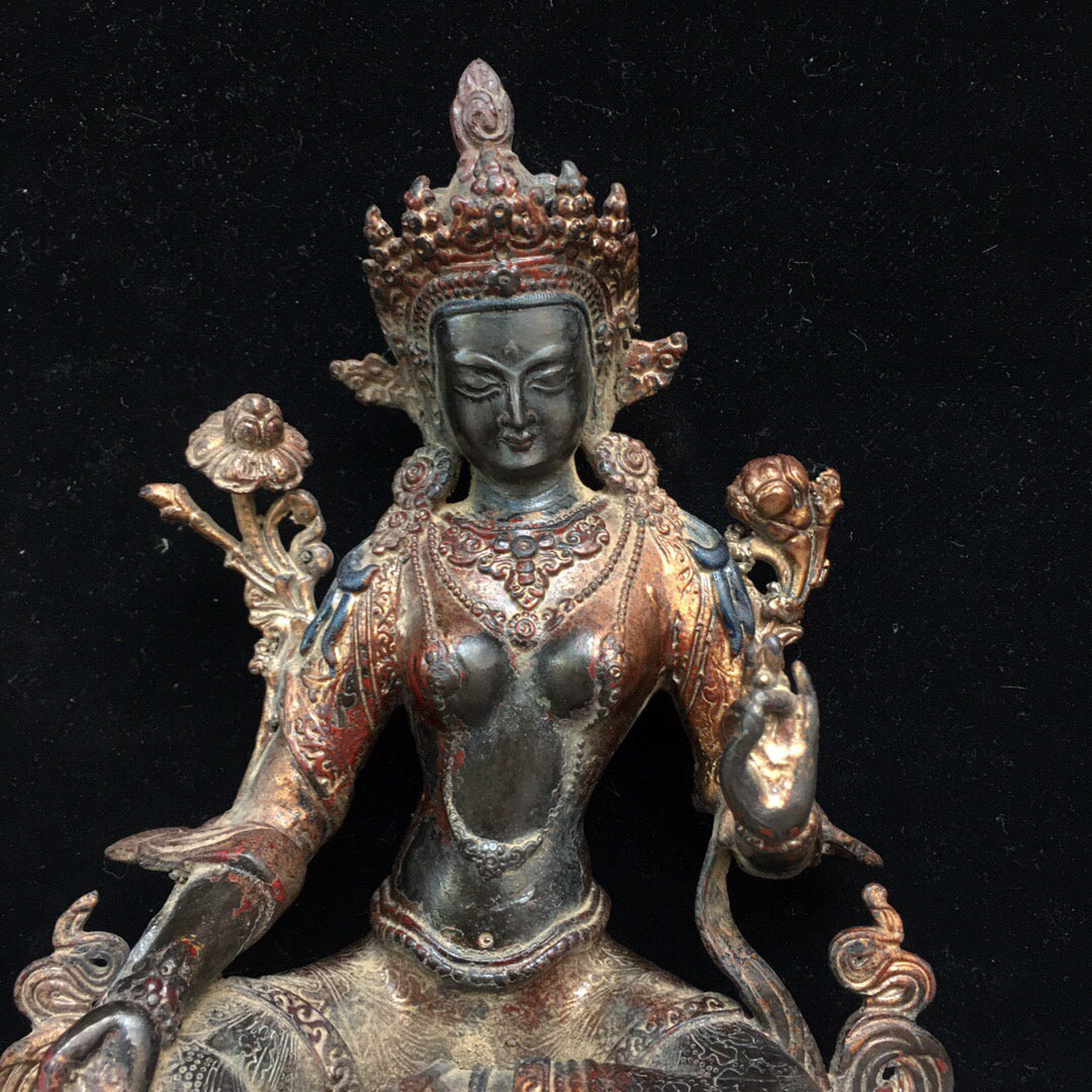 Chinese antique pure copper Buddha statue