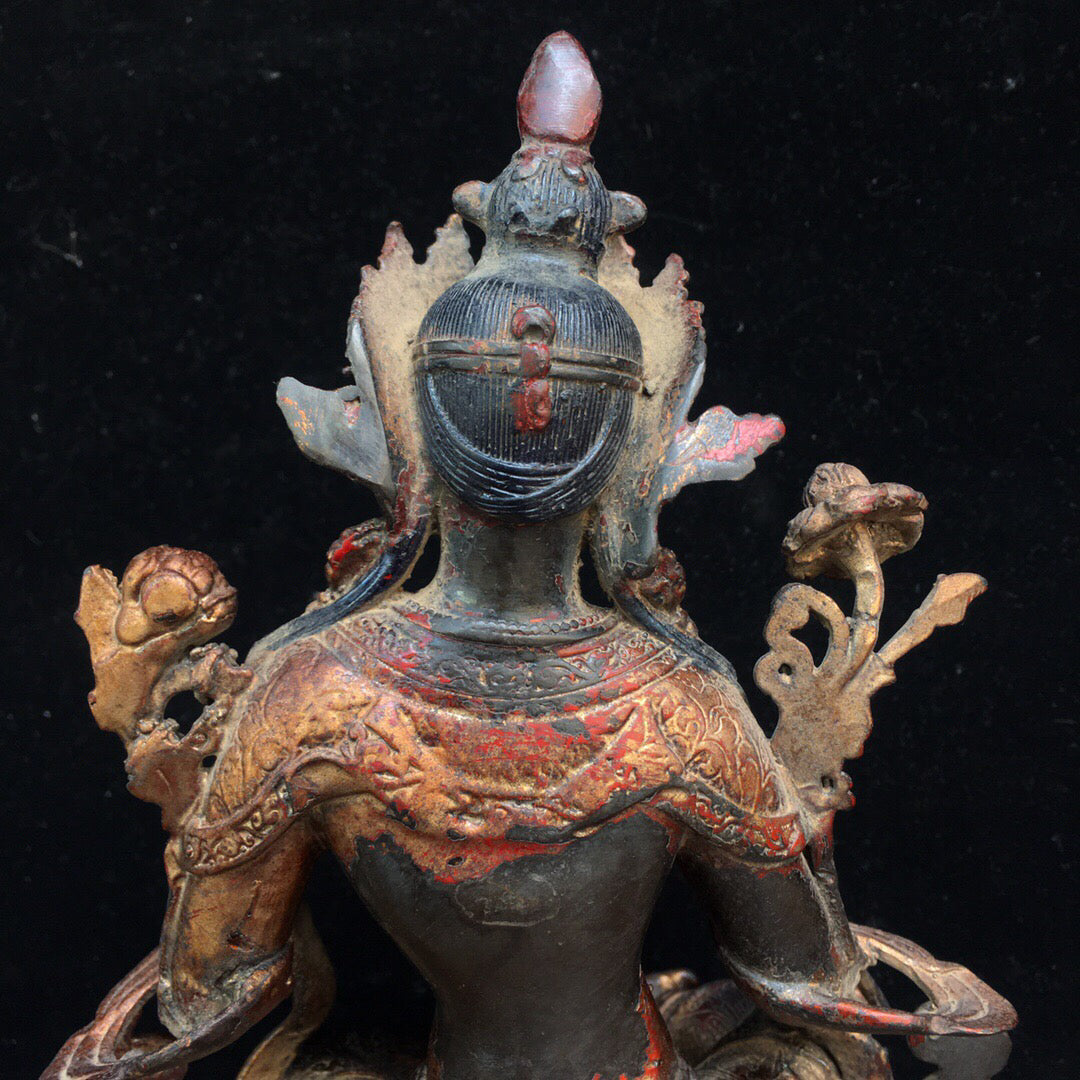 Chinese antique pure copper Buddha statue