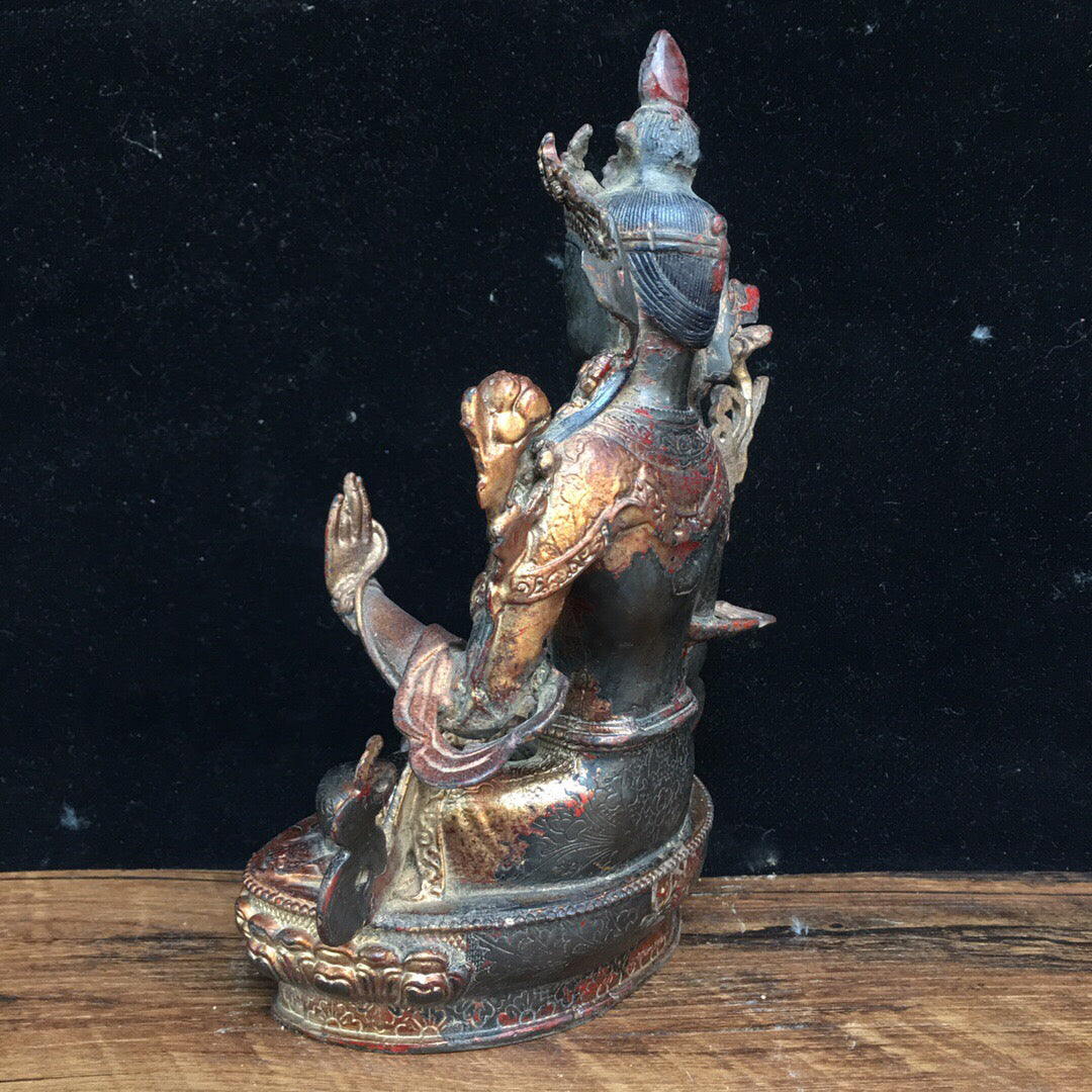 Chinese antique pure copper Buddha statue