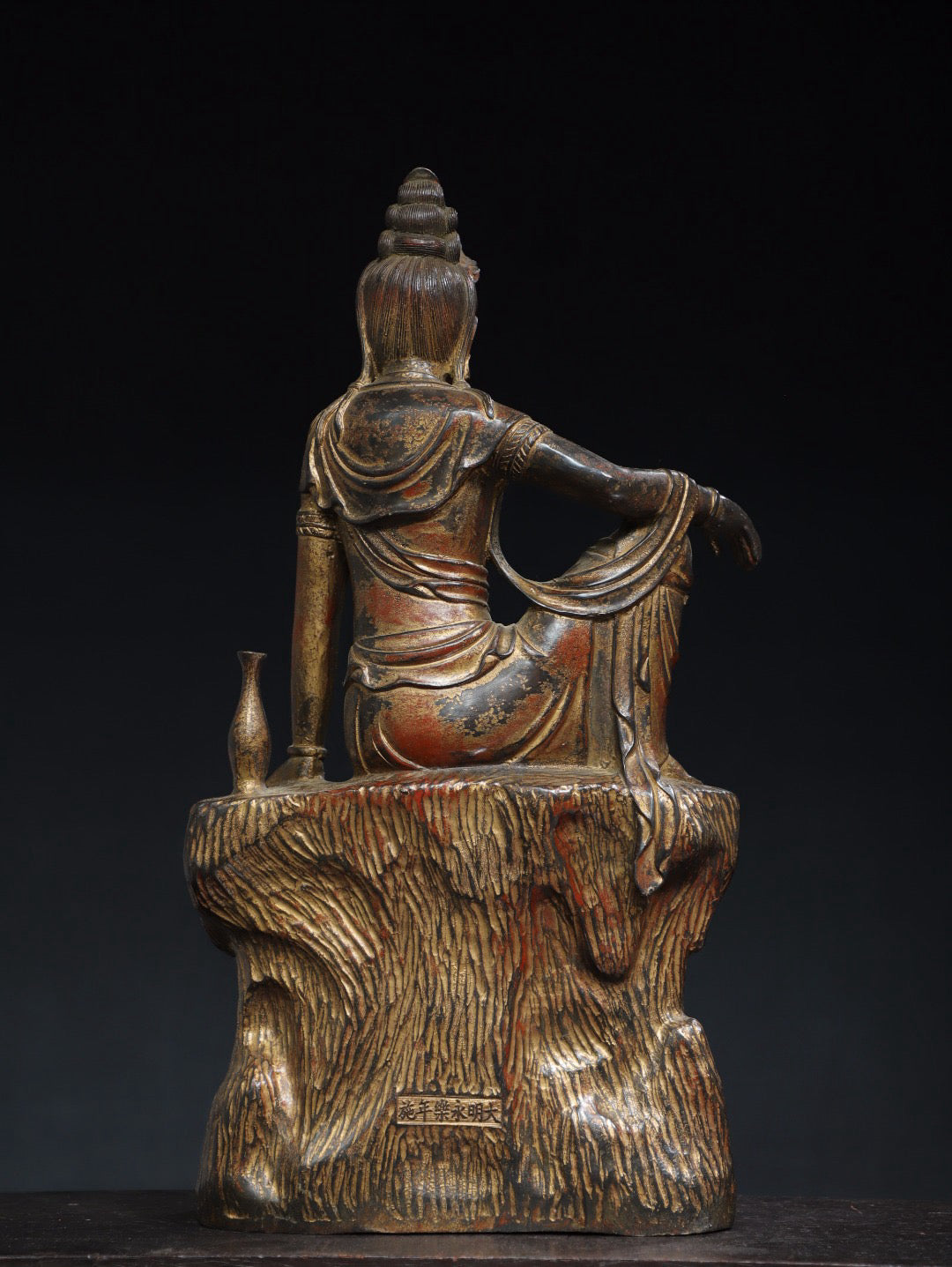 Chinese antique pure copper cloisonne Buddha statue