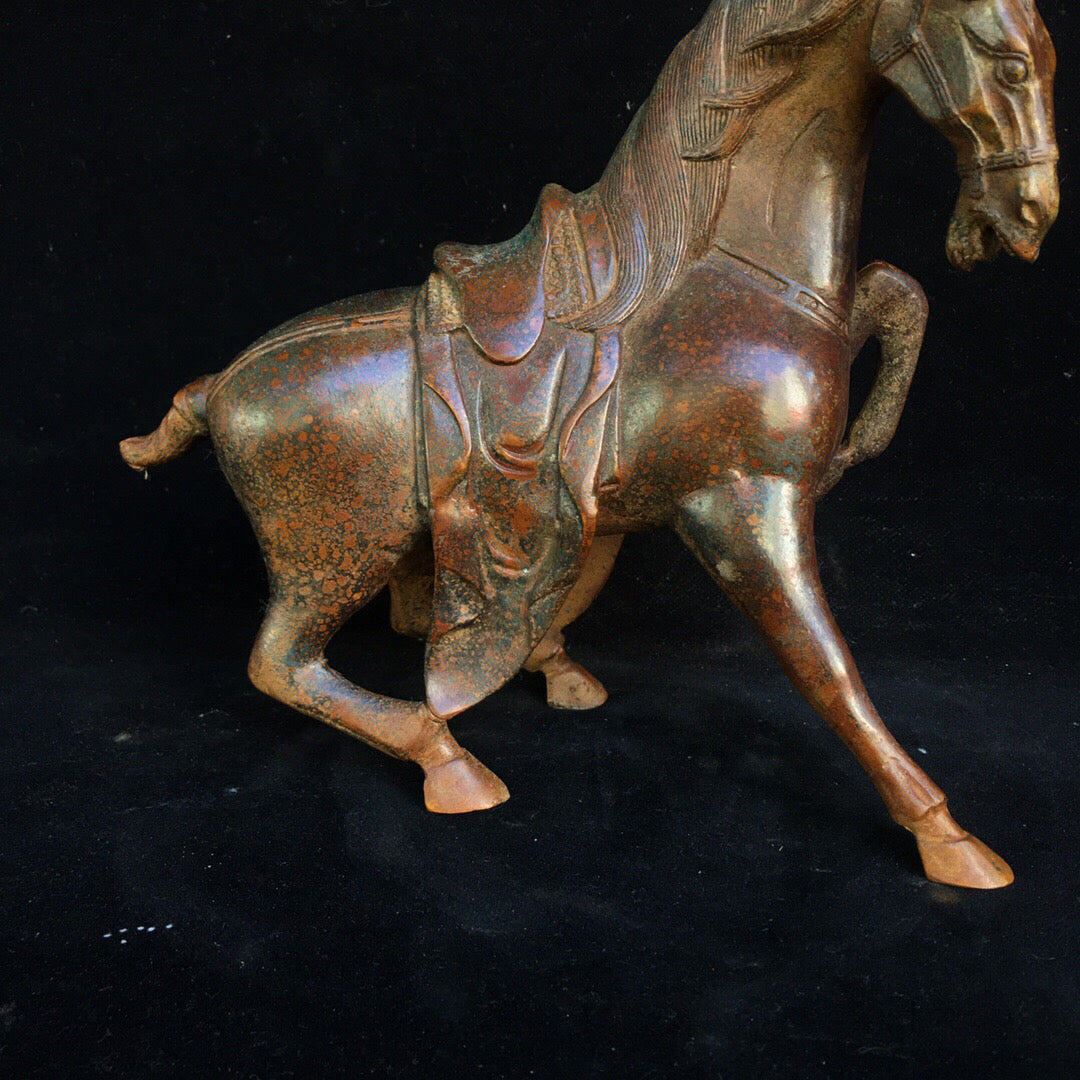 Chinese antique pure copper horse