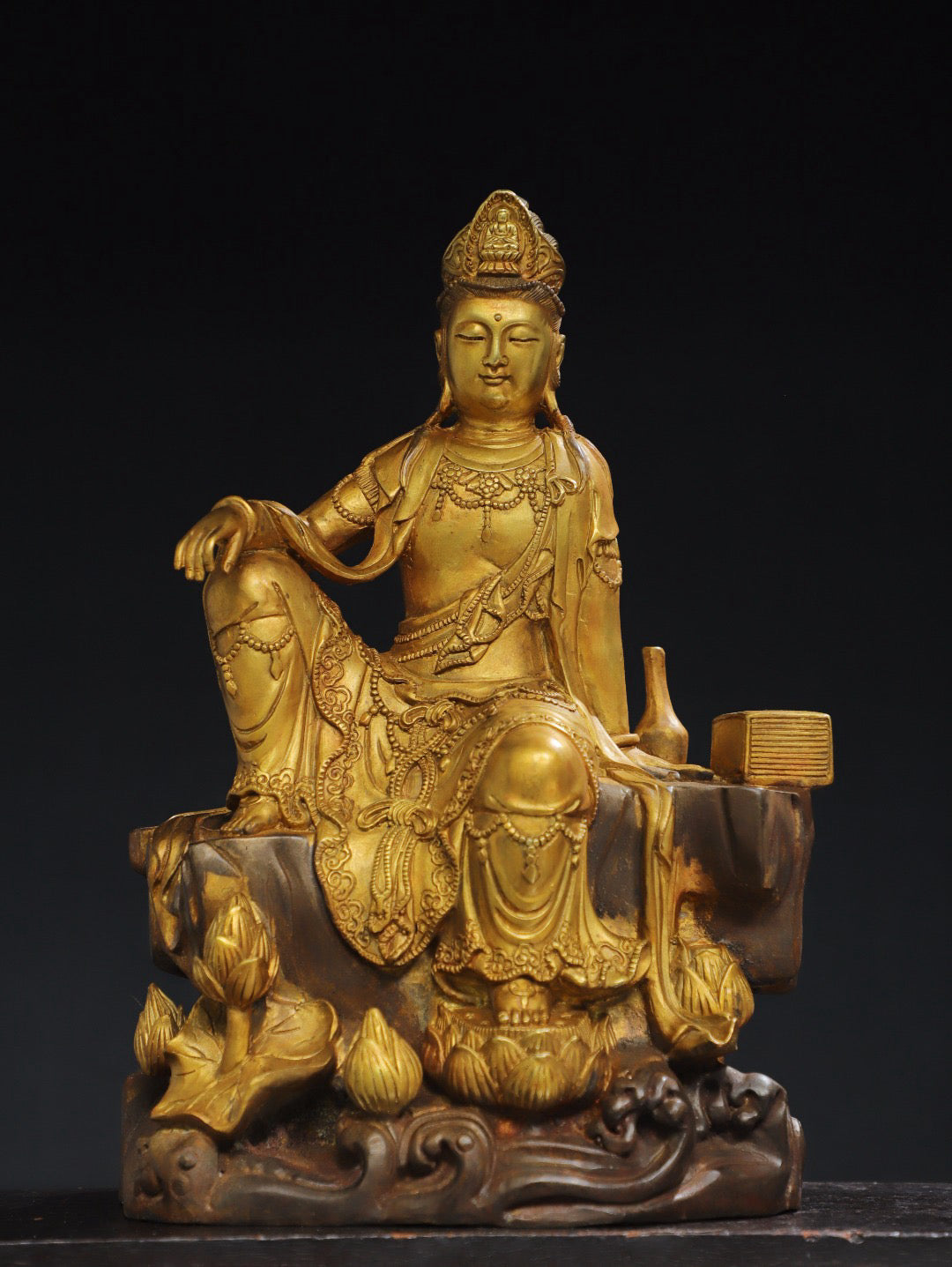 Chinese antique pure copper Buddha statue