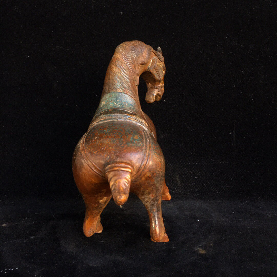 Chinese antique pure copper horse