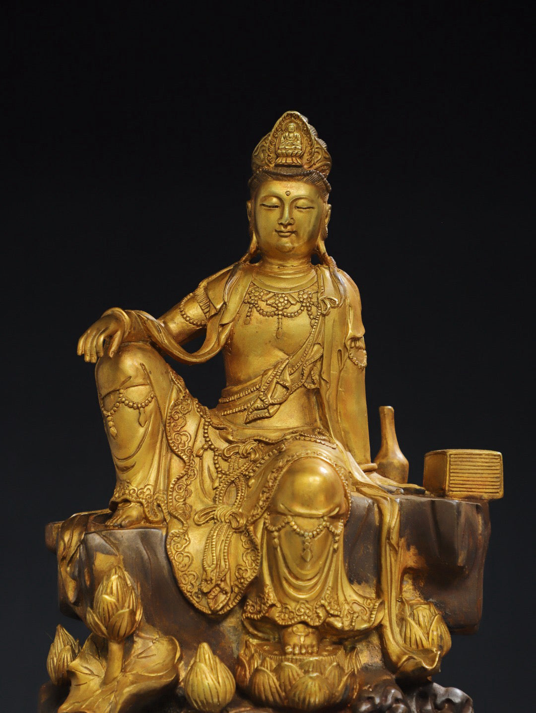 Chinese antique pure copper Buddha statue