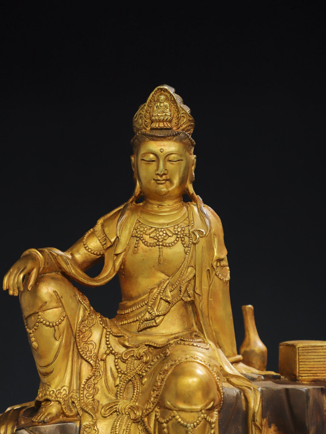 Chinese antique pure copper Buddha statue