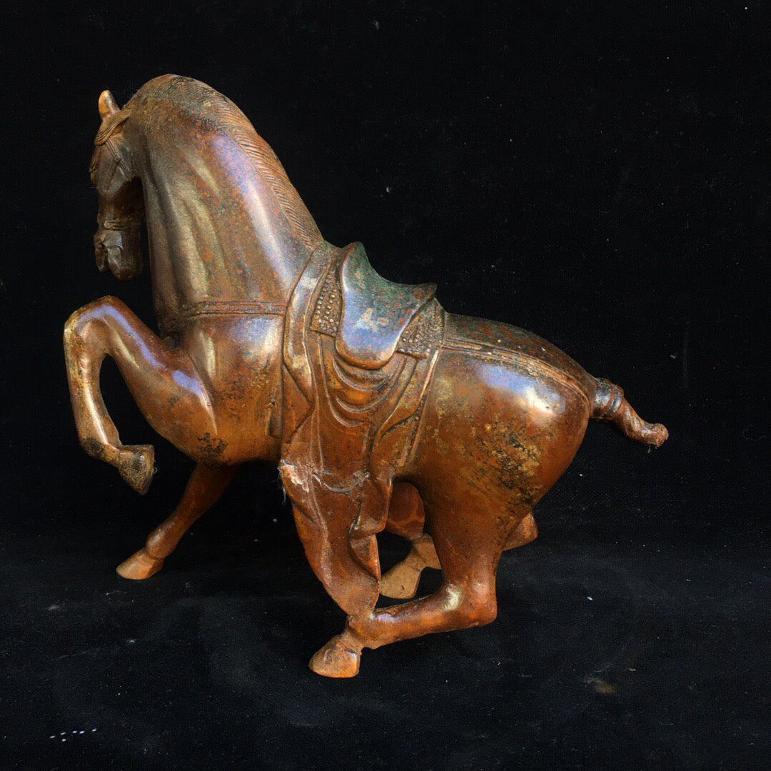 Chinese antique pure copper horse