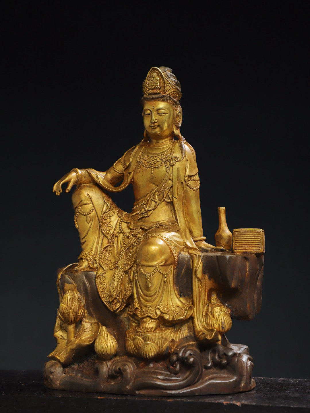 Chinese antique pure copper Buddha statue