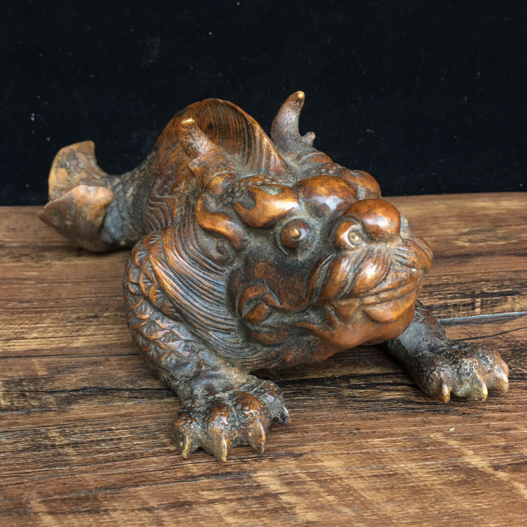 Chinese Antique Pure Copper Fish