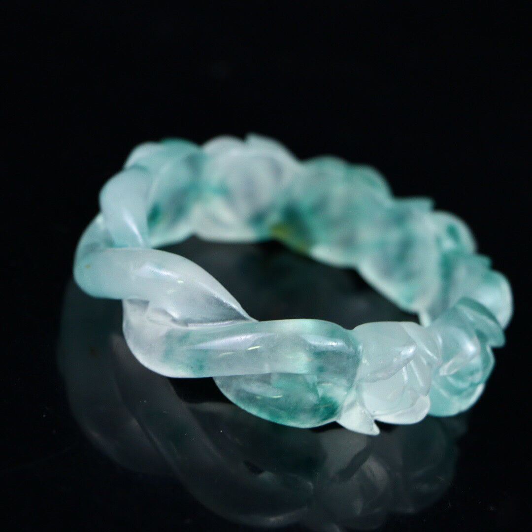 Chinese antique high ice [carved bracelet]