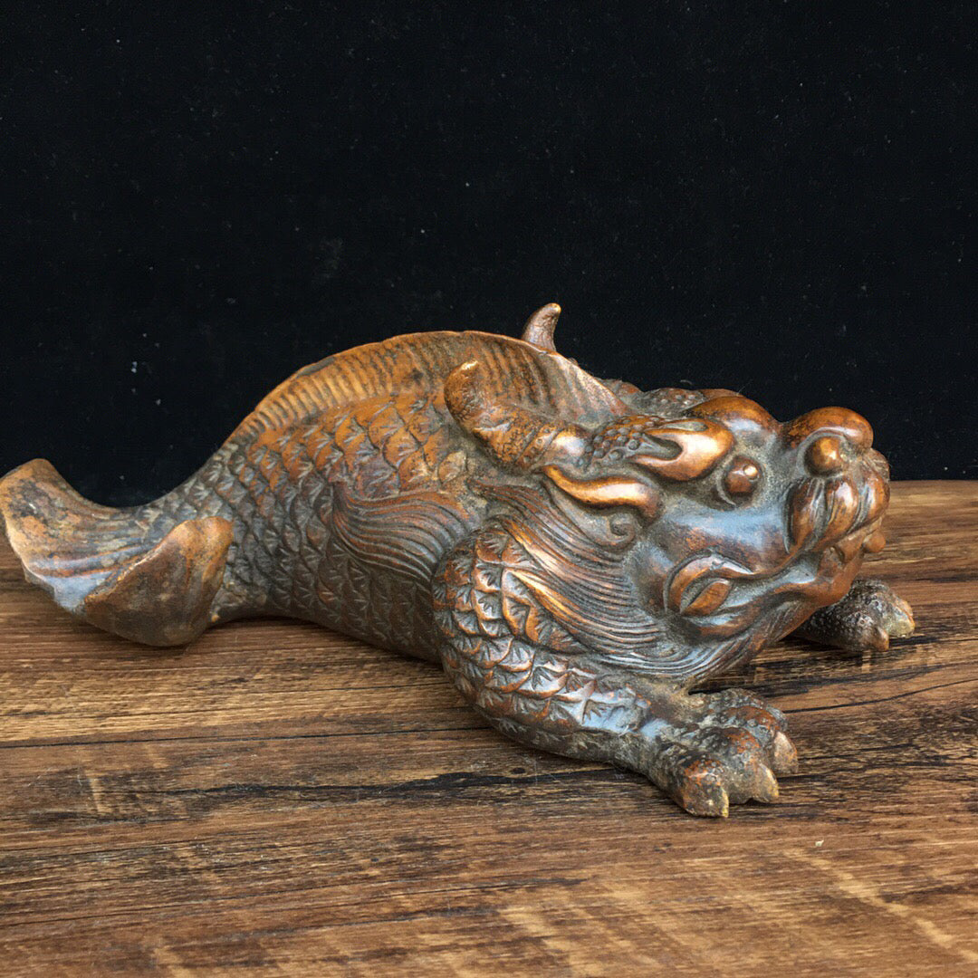 Chinese Antique Pure Copper Fish