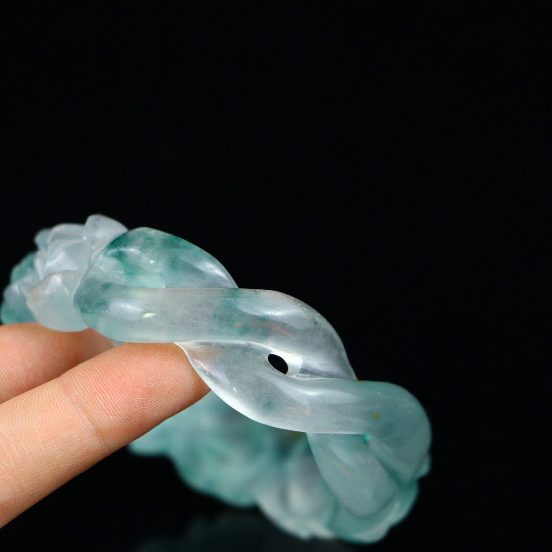 Chinese antique high ice [carved bracelet]