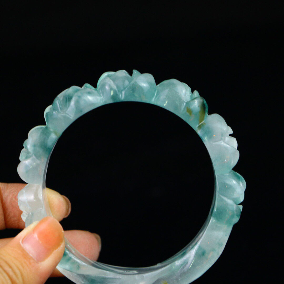 Chinese antique high ice [carved bracelet]