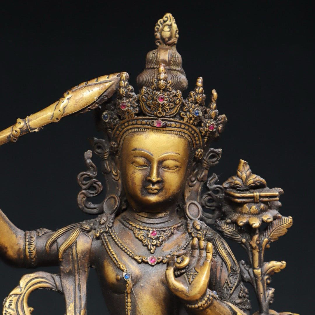 Chinese antique pure copper Buddha statue