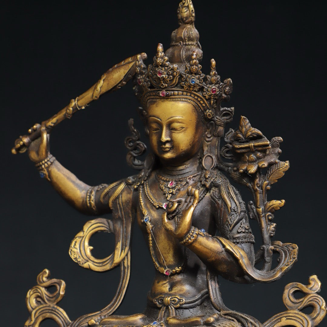 Chinese antique pure copper Buddha statue