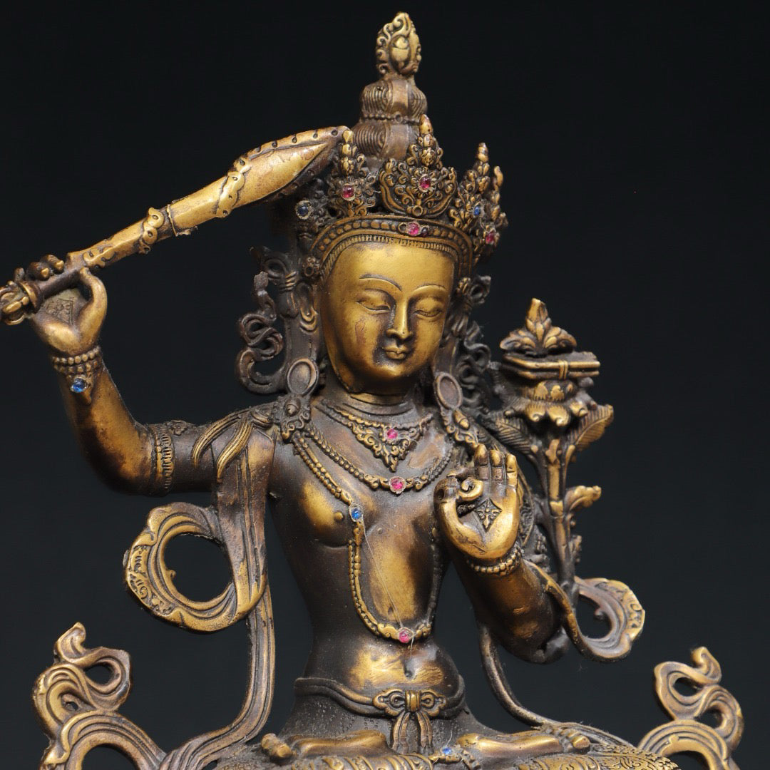 Chinese antique pure copper Buddha statue