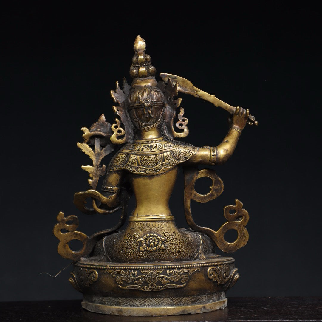 Chinese antique pure copper Buddha statue