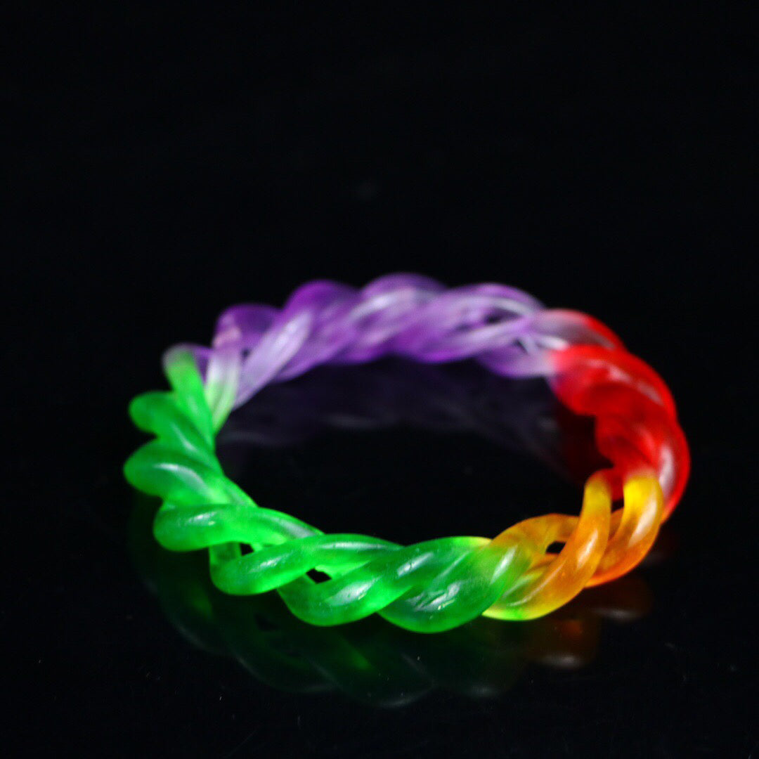 Chinese antique high ice [carved bracelet]