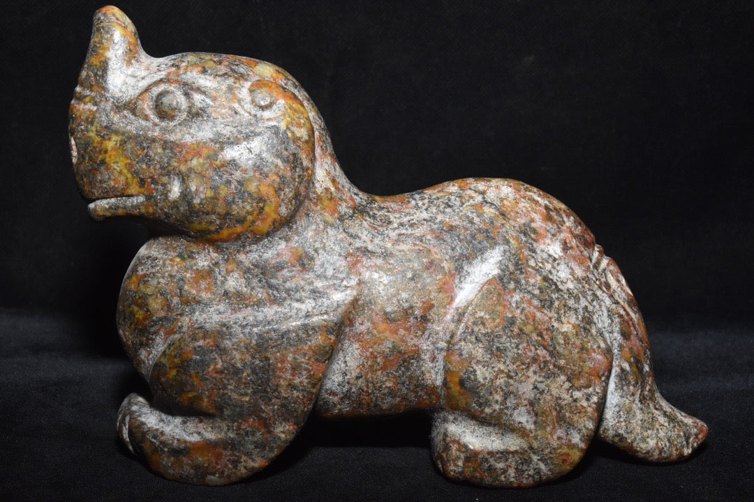 Chinese Antique Old Jade Unicorn