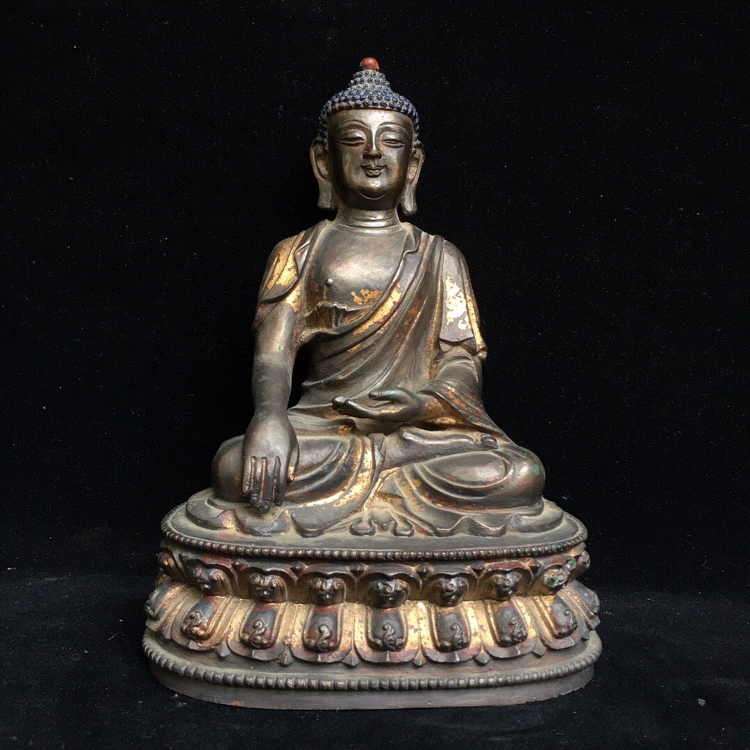 Chinese antique pure copper Buddha statue