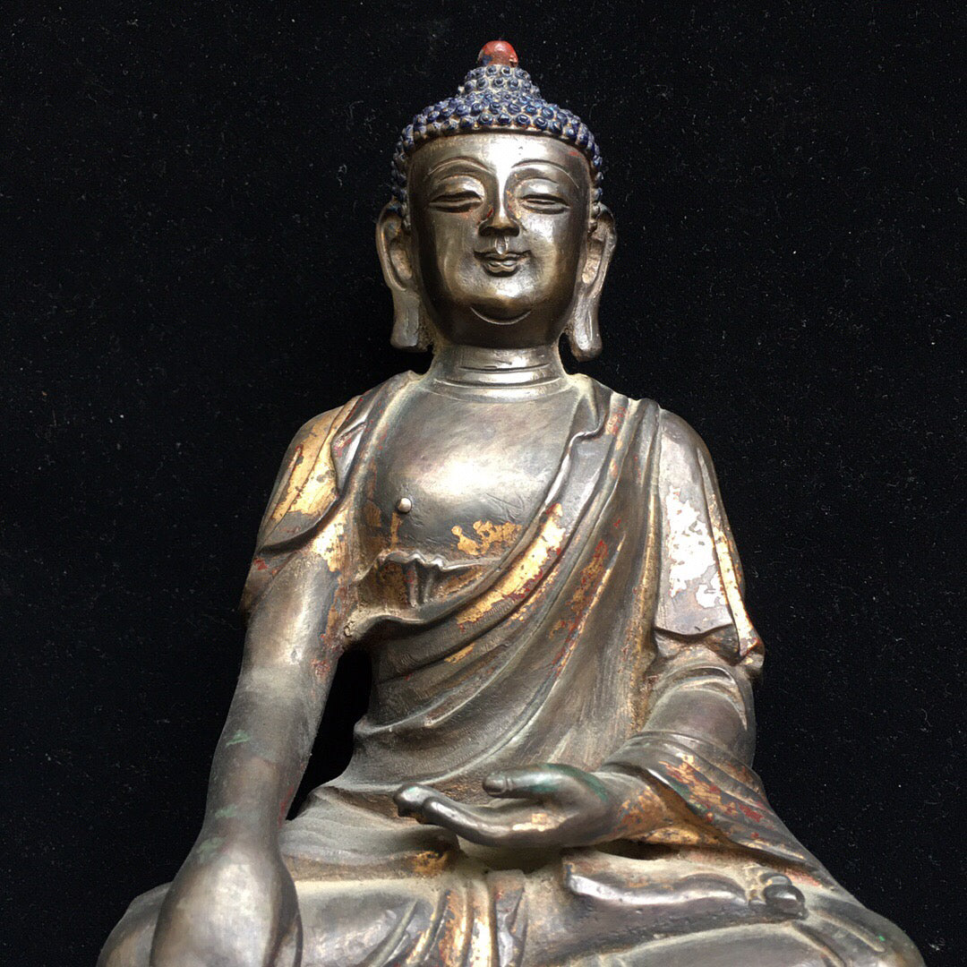 Chinese antique pure copper Buddha statue
