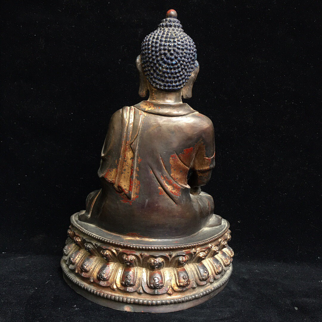 Chinese antique pure copper Buddha statue