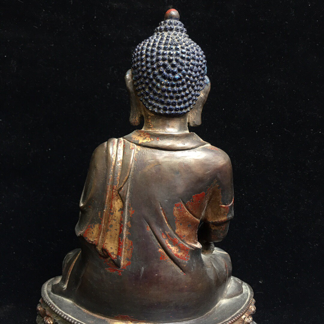 Chinese antique pure copper Buddha statue