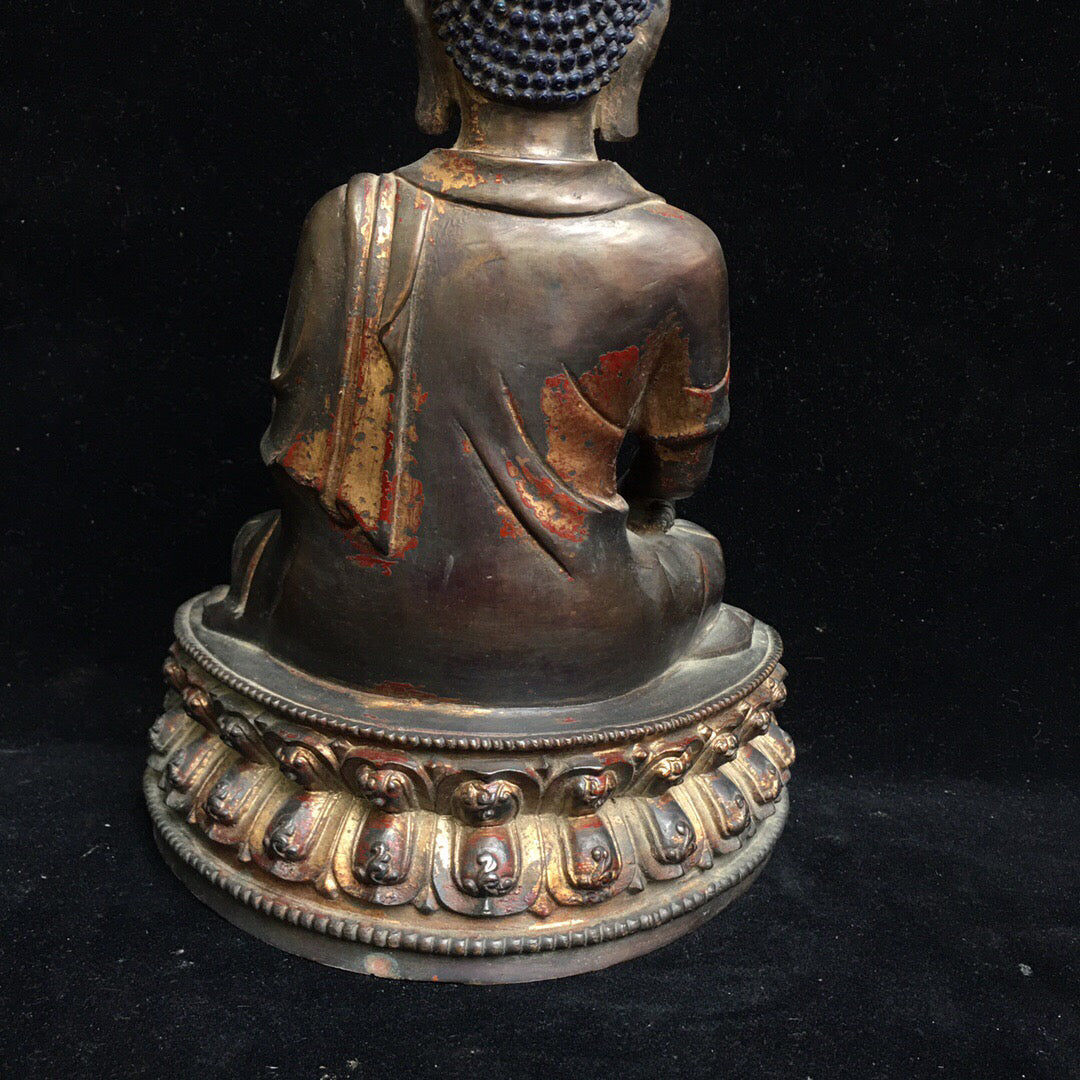 Chinese antique pure copper Buddha statue