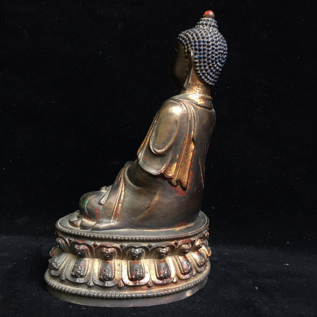 Chinese antique pure copper Buddha statue
