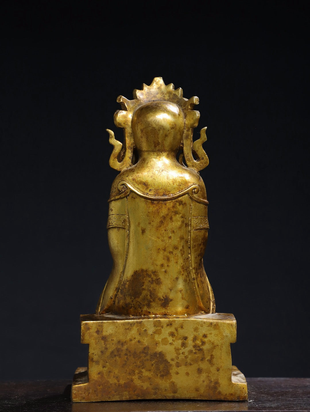 Chinese antique pure copper Guanyin Buddha statue