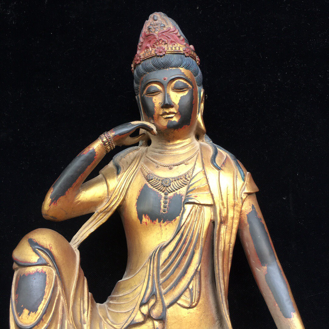 Chinese antique pure copper Buddha statue