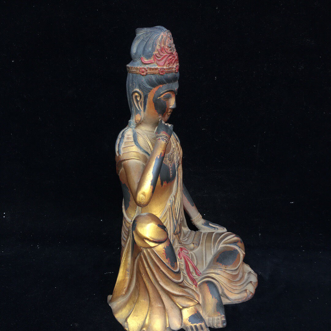 Chinese antique pure copper Buddha statue