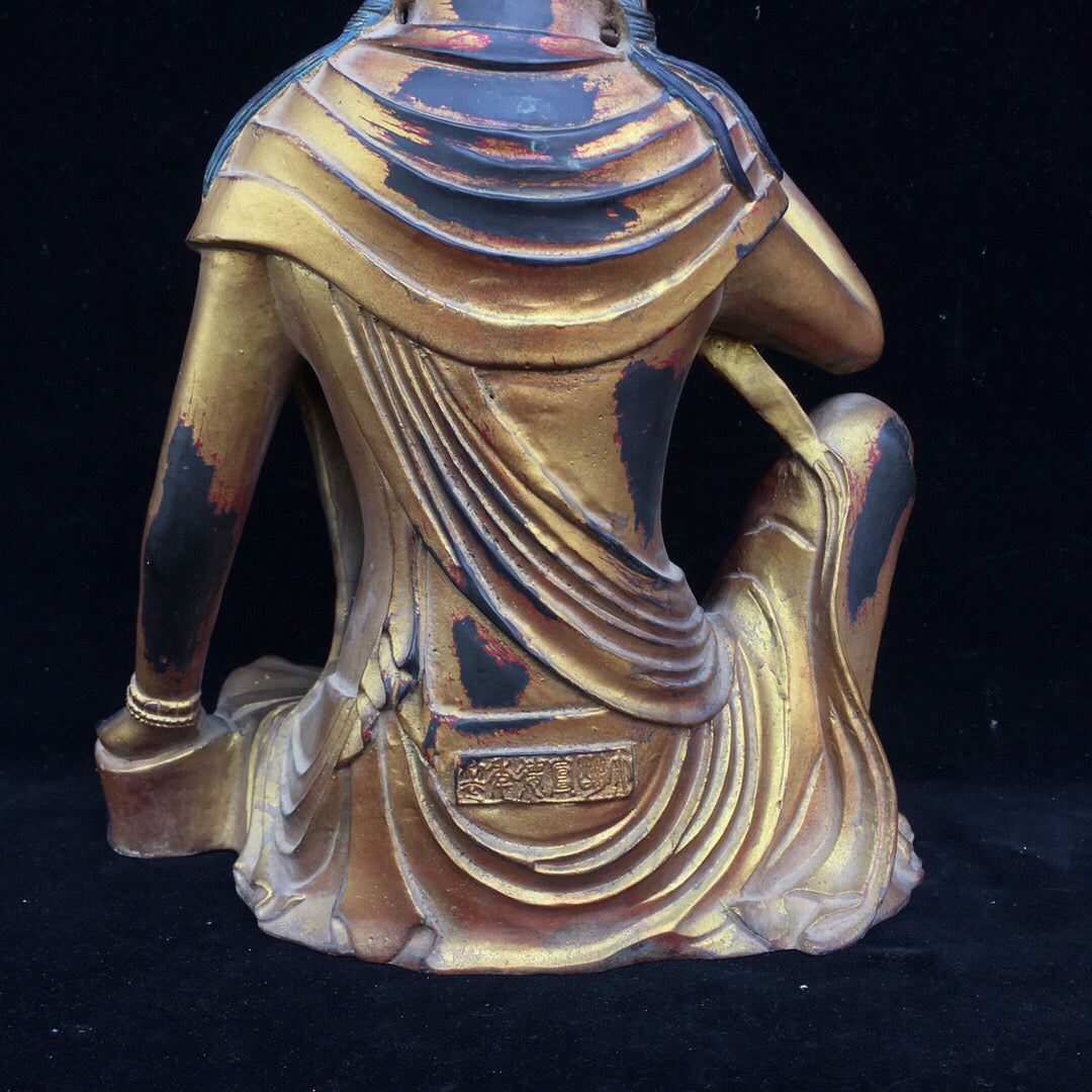 Chinese antique pure copper Buddha statue