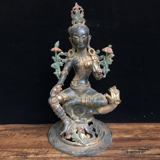 Chinese antique pure copper Buddha statue