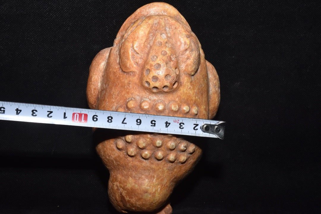 Chinese Antique Old Jade Golden Toad