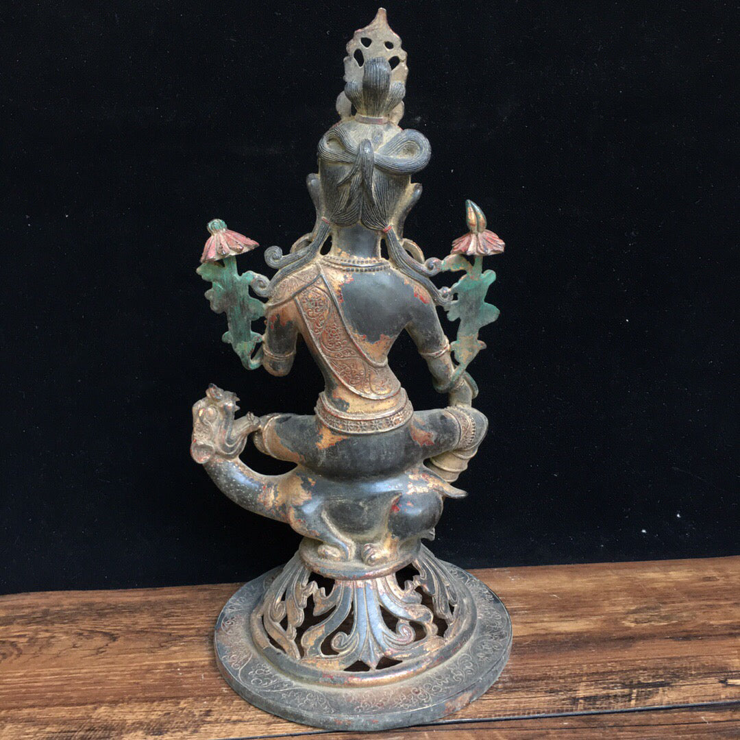 Chinese antique pure copper Buddha statue