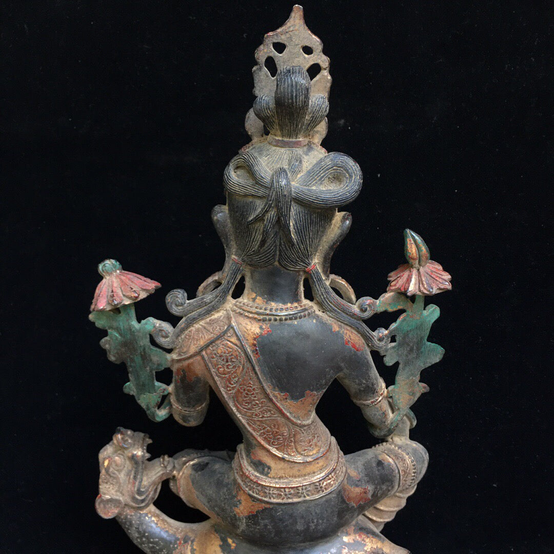 Chinese antique pure copper Buddha statue
