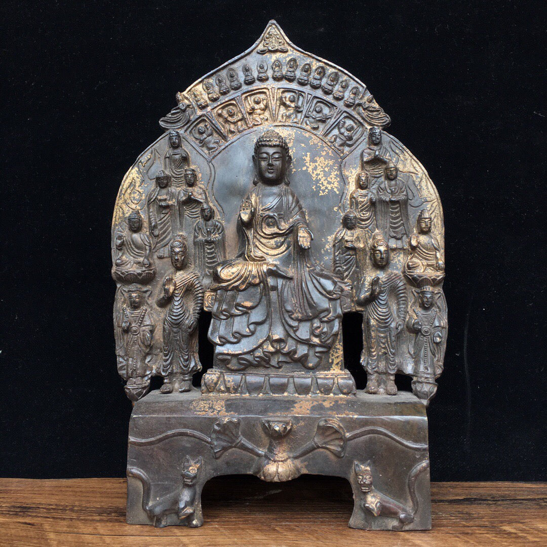 Chinese antique pure copper Buddha statue