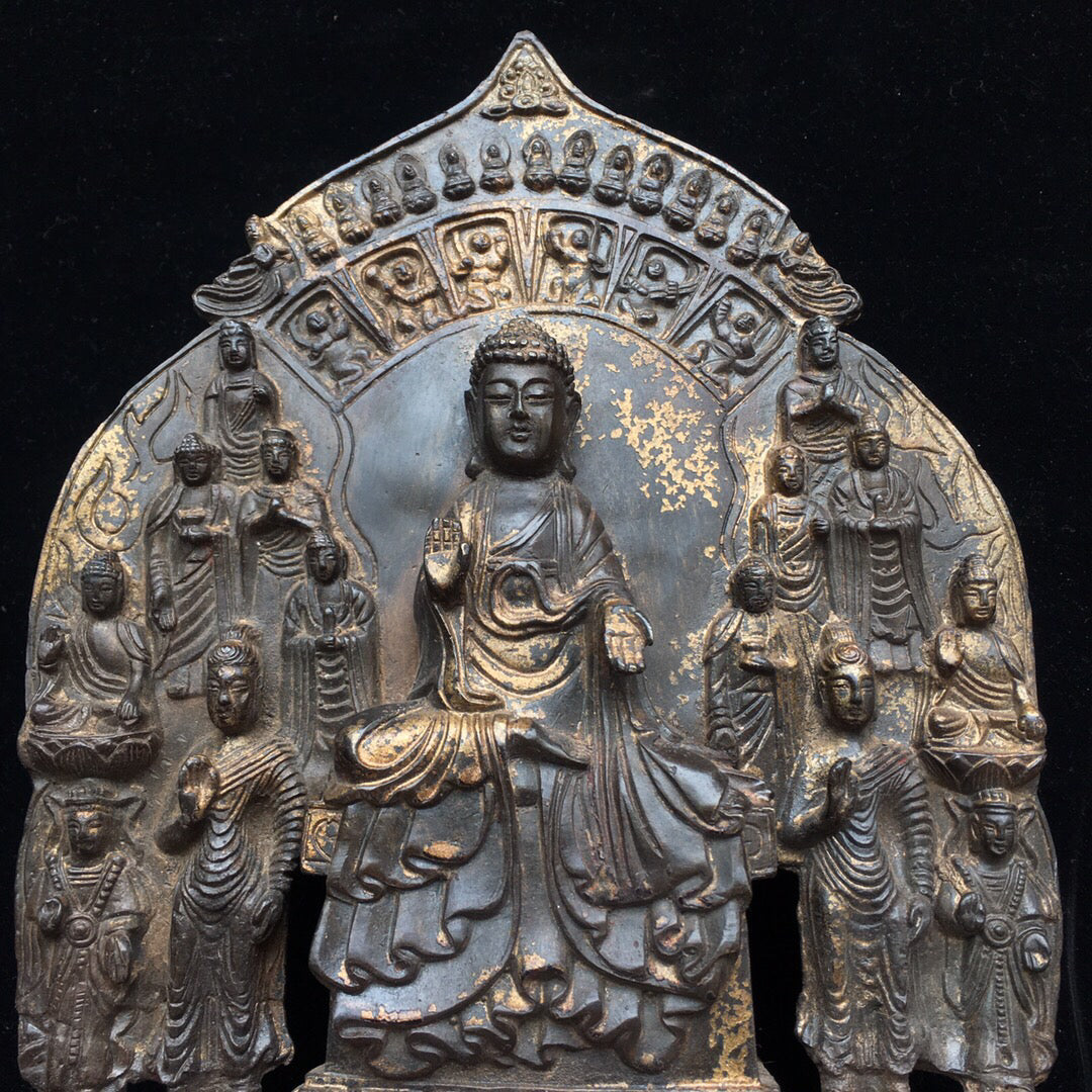 Chinese antique pure copper Buddha statue
