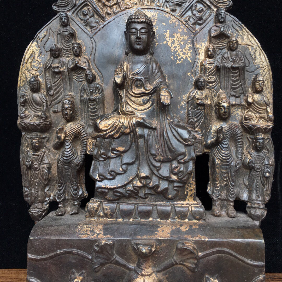 Chinese antique pure copper Buddha statue