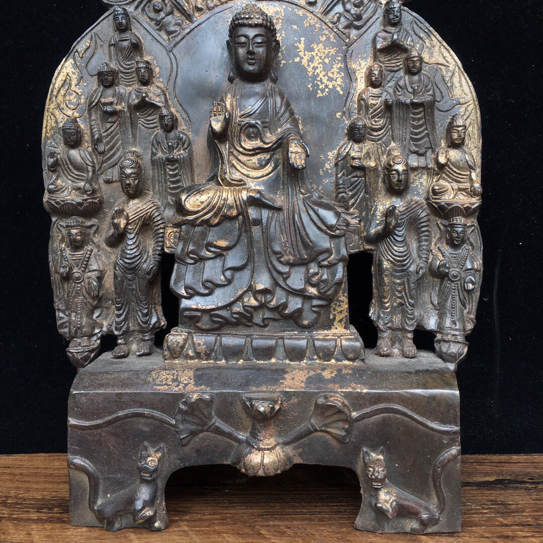 Chinese antique pure copper Buddha statue