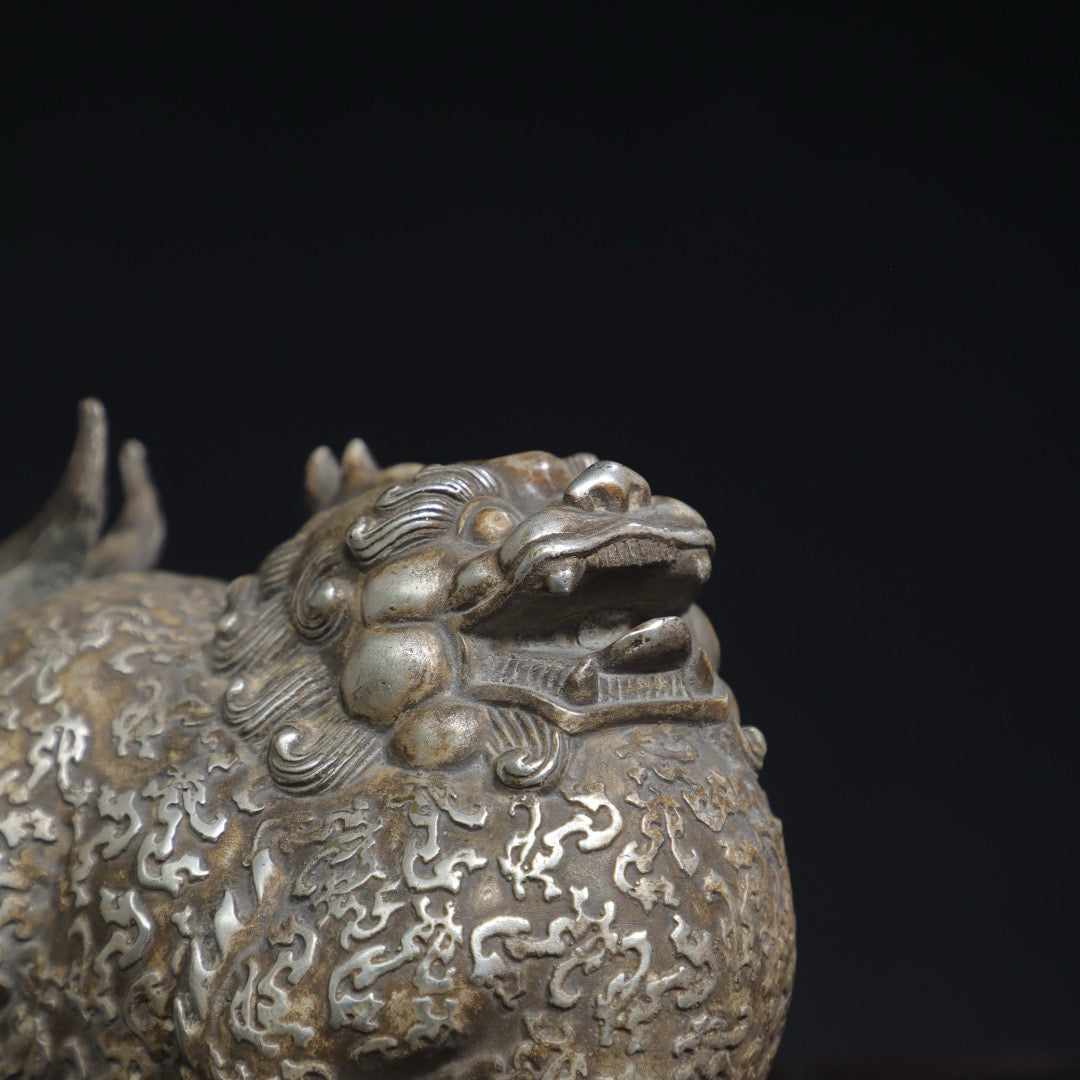 Chinese antique pure copper auspicious animal ornaments