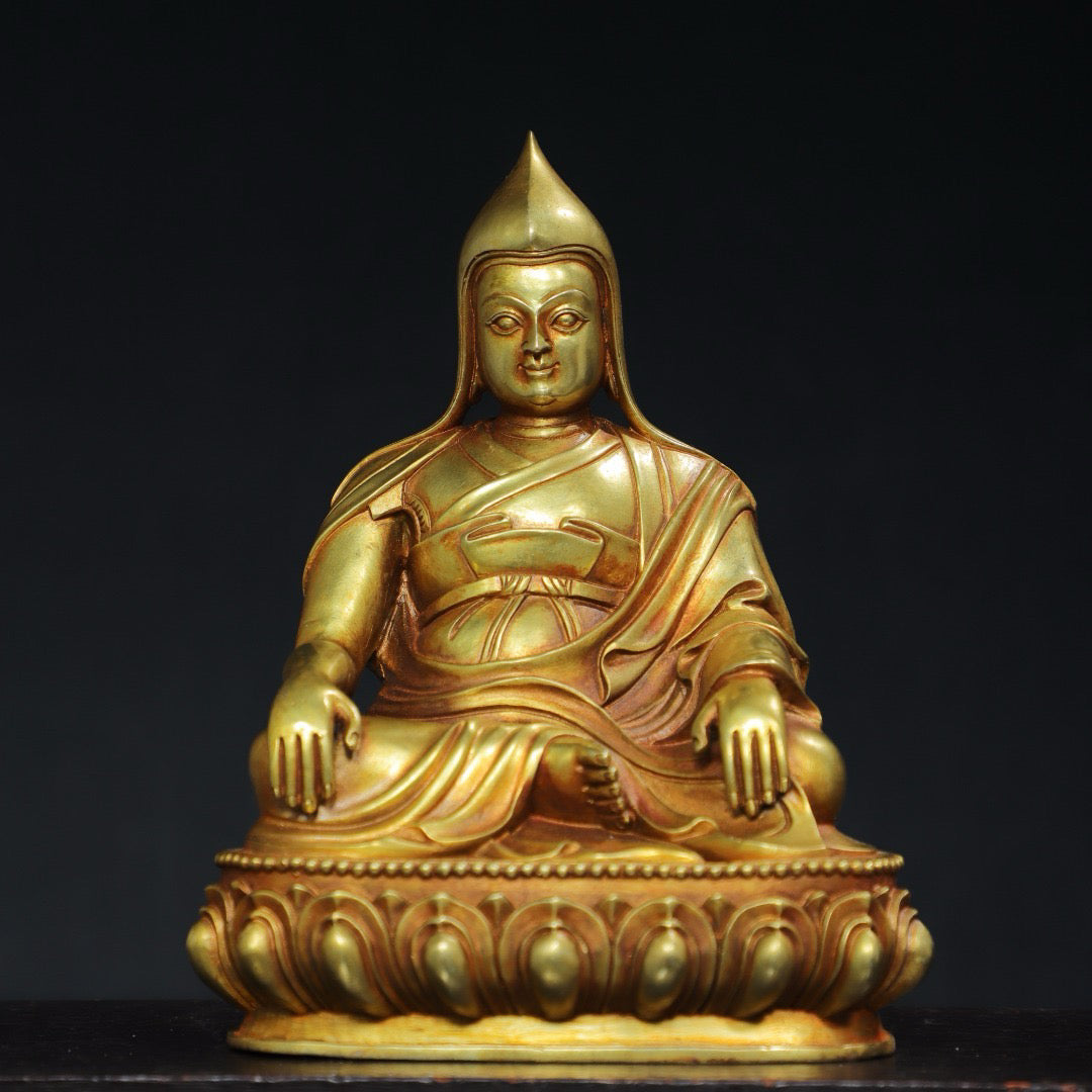 Chinese antique pure copper Buddha statue