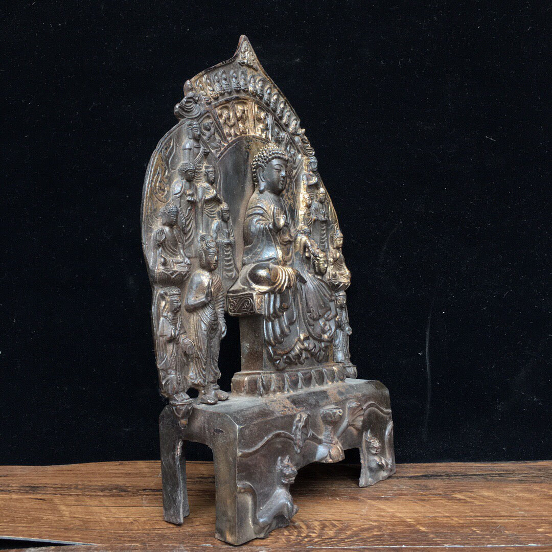 Chinese antique pure copper Buddha statue