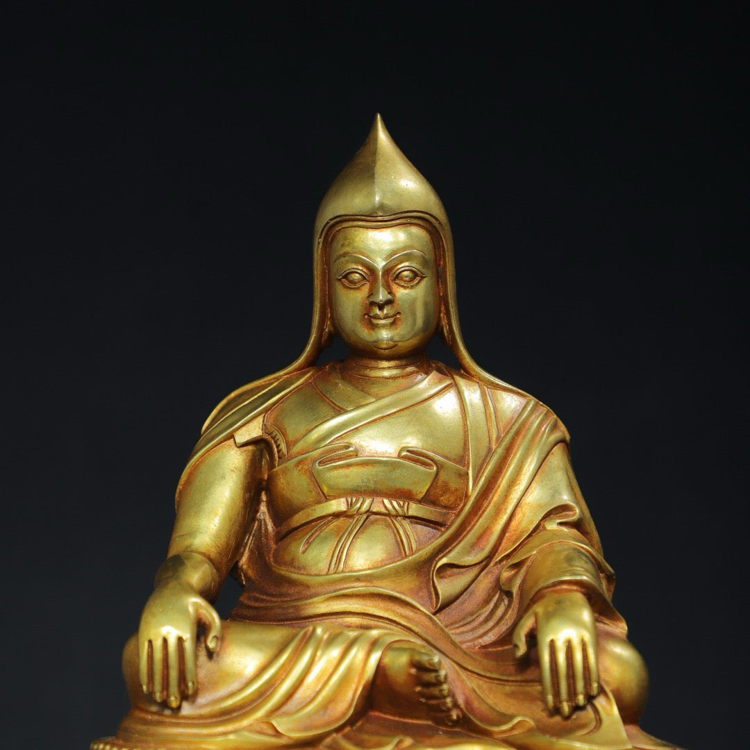 Chinese antique pure copper Buddha statue