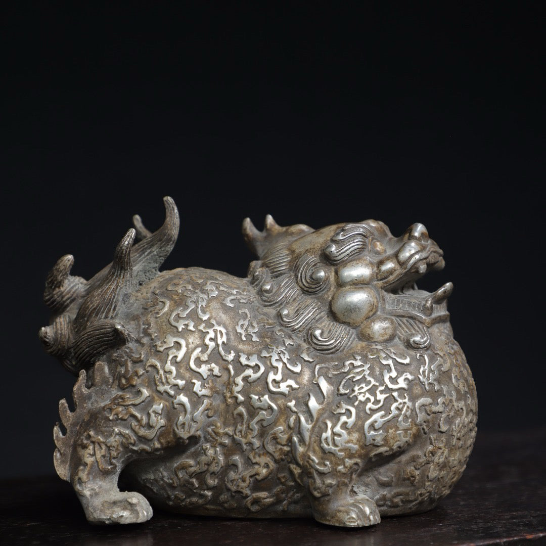 Chinese antique pure copper auspicious animal ornaments