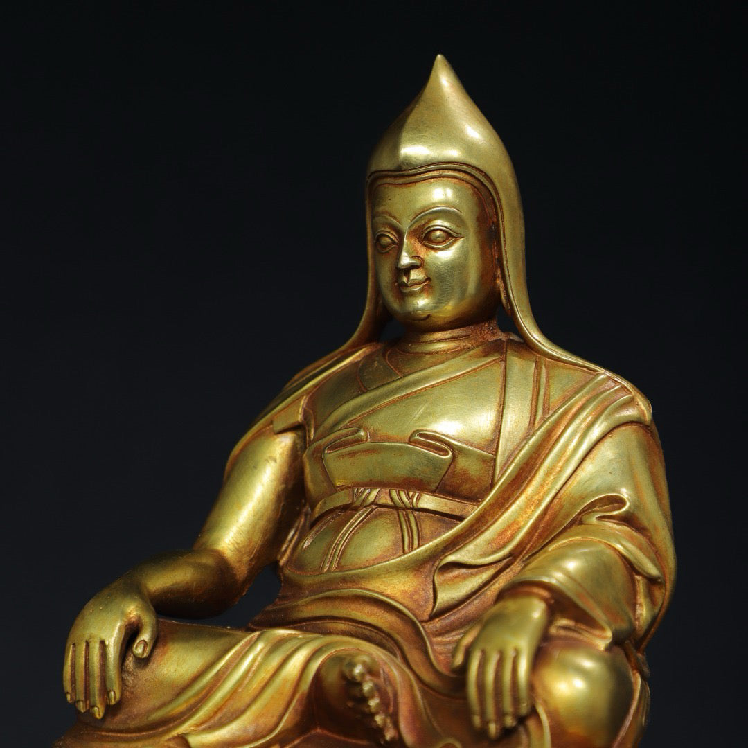 Chinese antique pure copper Buddha statue