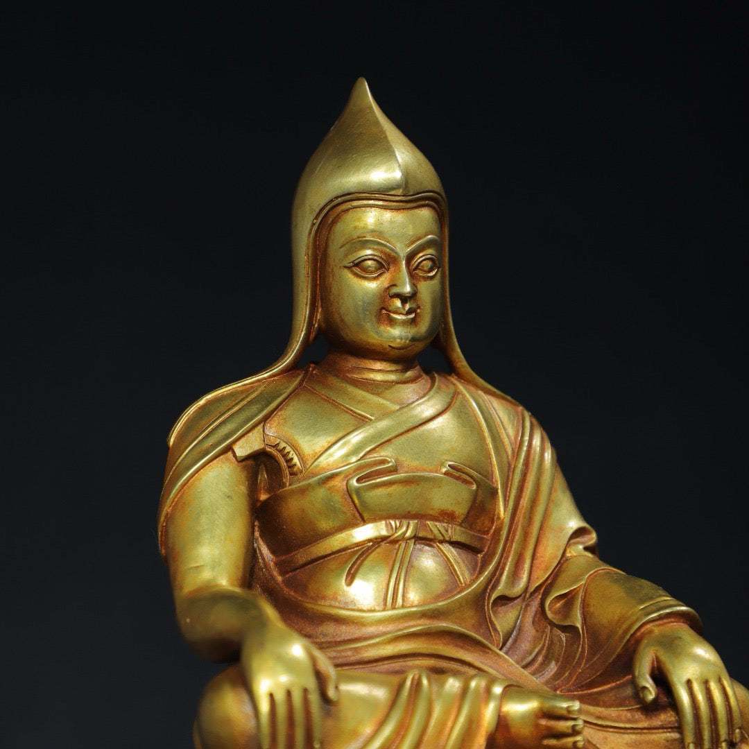Chinese antique pure copper Buddha statue