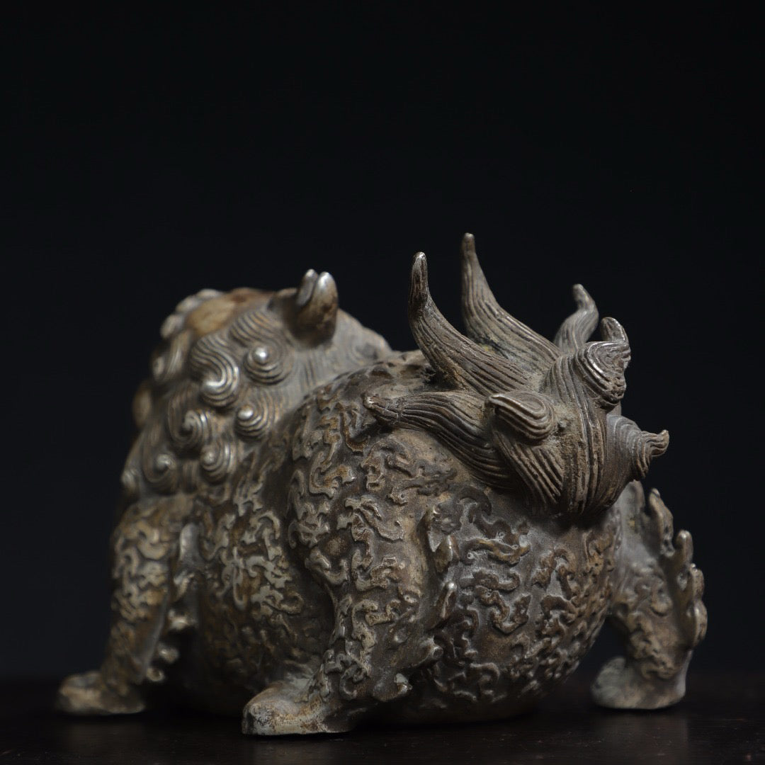 Chinese antique pure copper auspicious animal ornaments