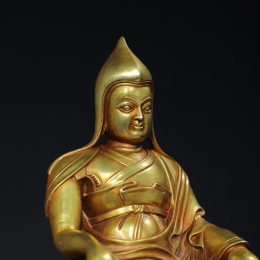 Chinese antique pure copper Buddha statue